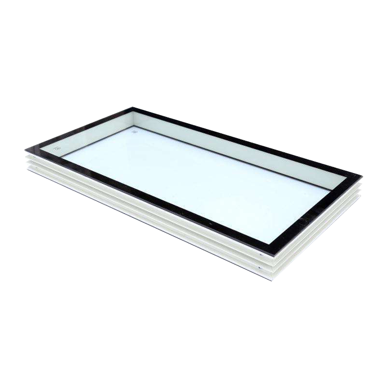 Cửa sổ phòng sạch lắp kính hai lớp gắn ở giữa